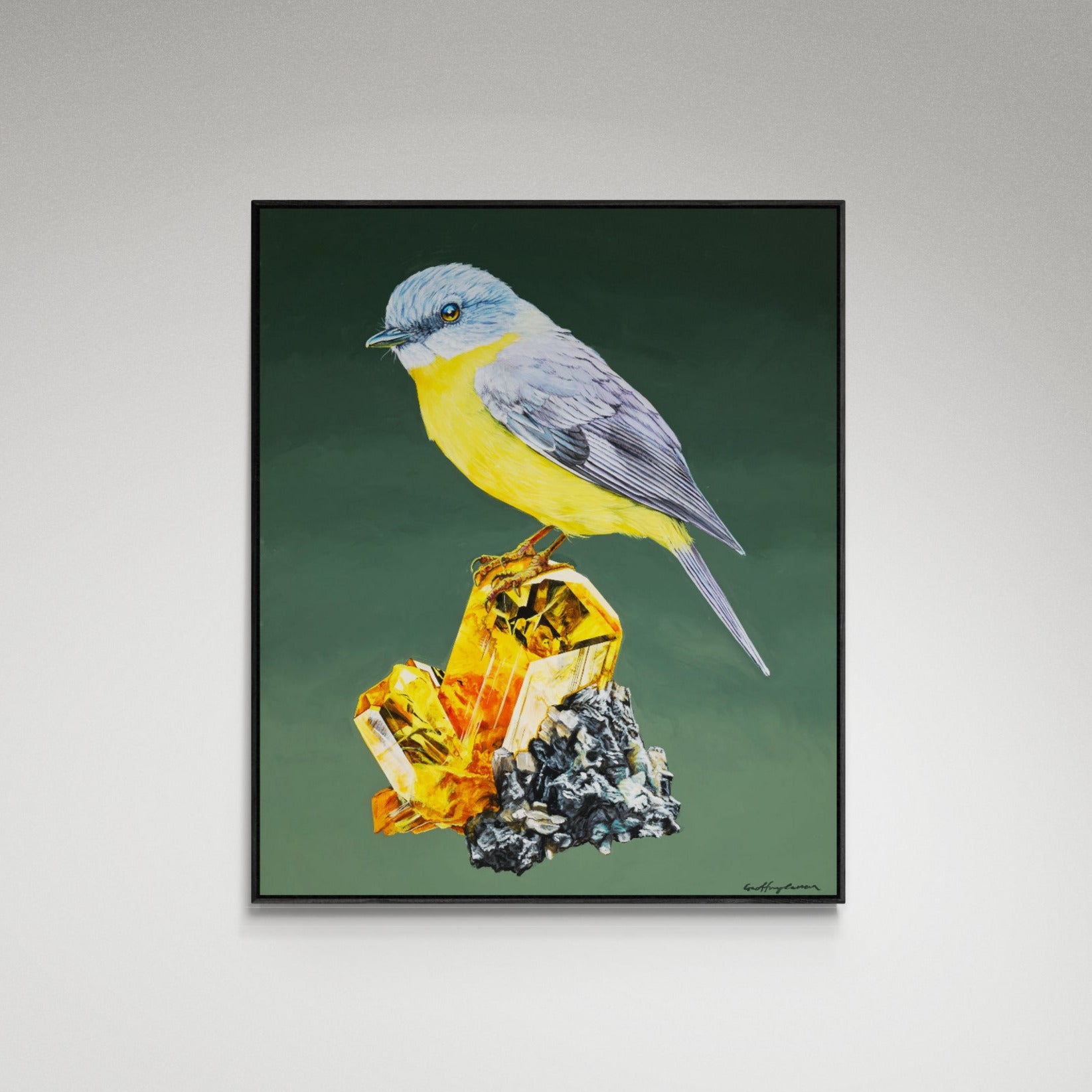 Yellow Robin artwork by Geoffrey Carran